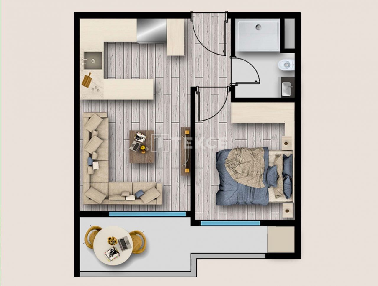 Апартаменты Мезитли, Турция, 75 м² - фото 19