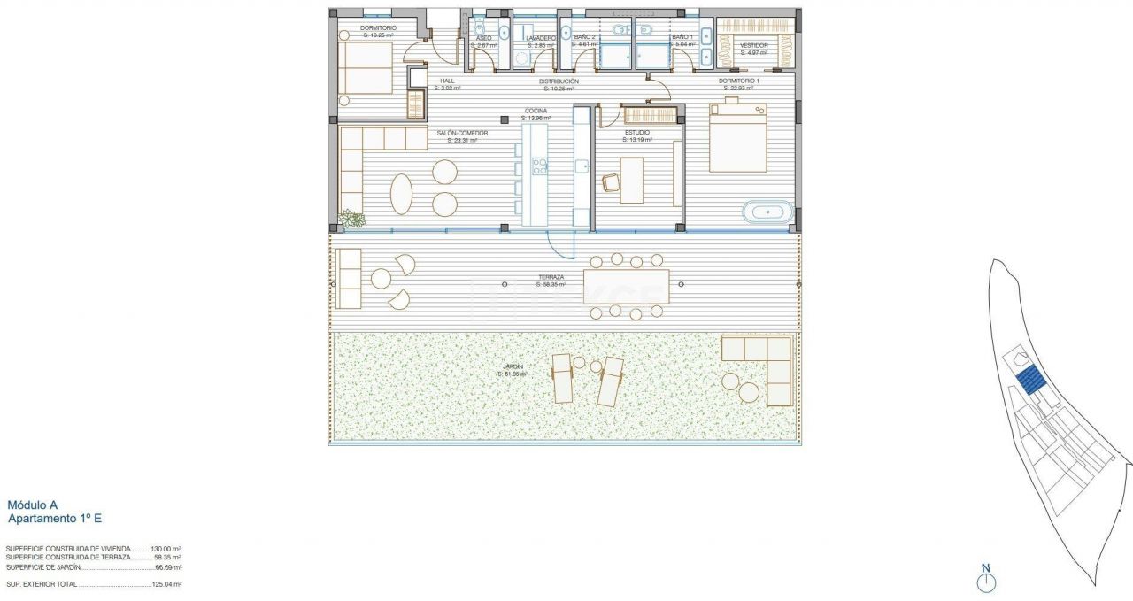 Апартаменты в Михасе, Испания, 130 м² - фото 19