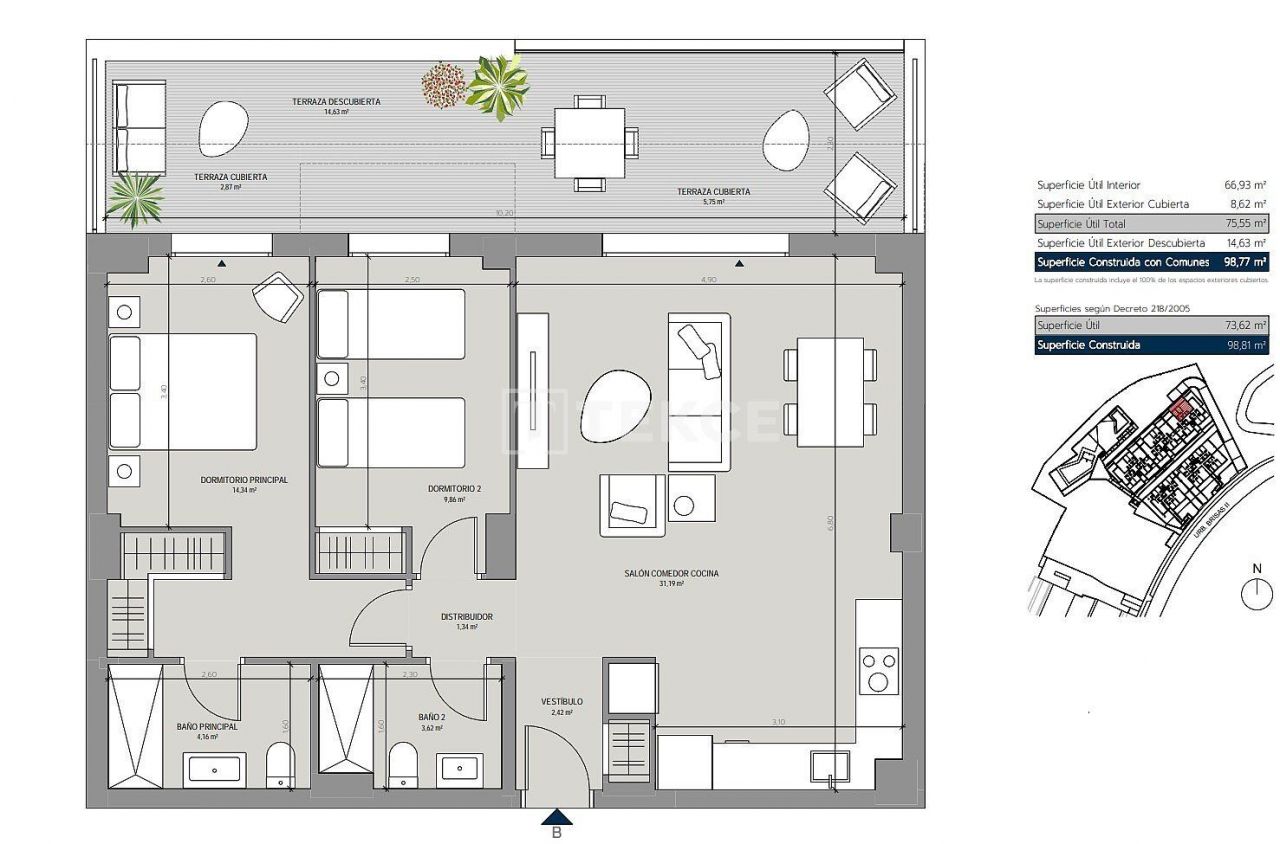Апартаменты в Манильве, Испания, 126 м² - фото 8