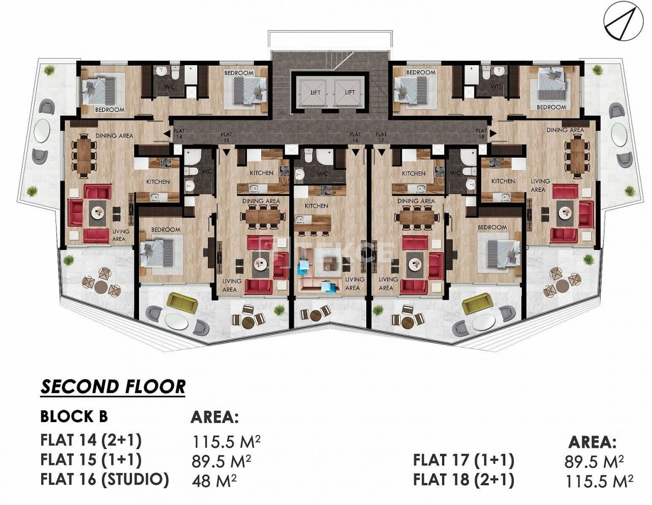 Апартаменты в Искеле, Кипр, 140 м² - фото 19