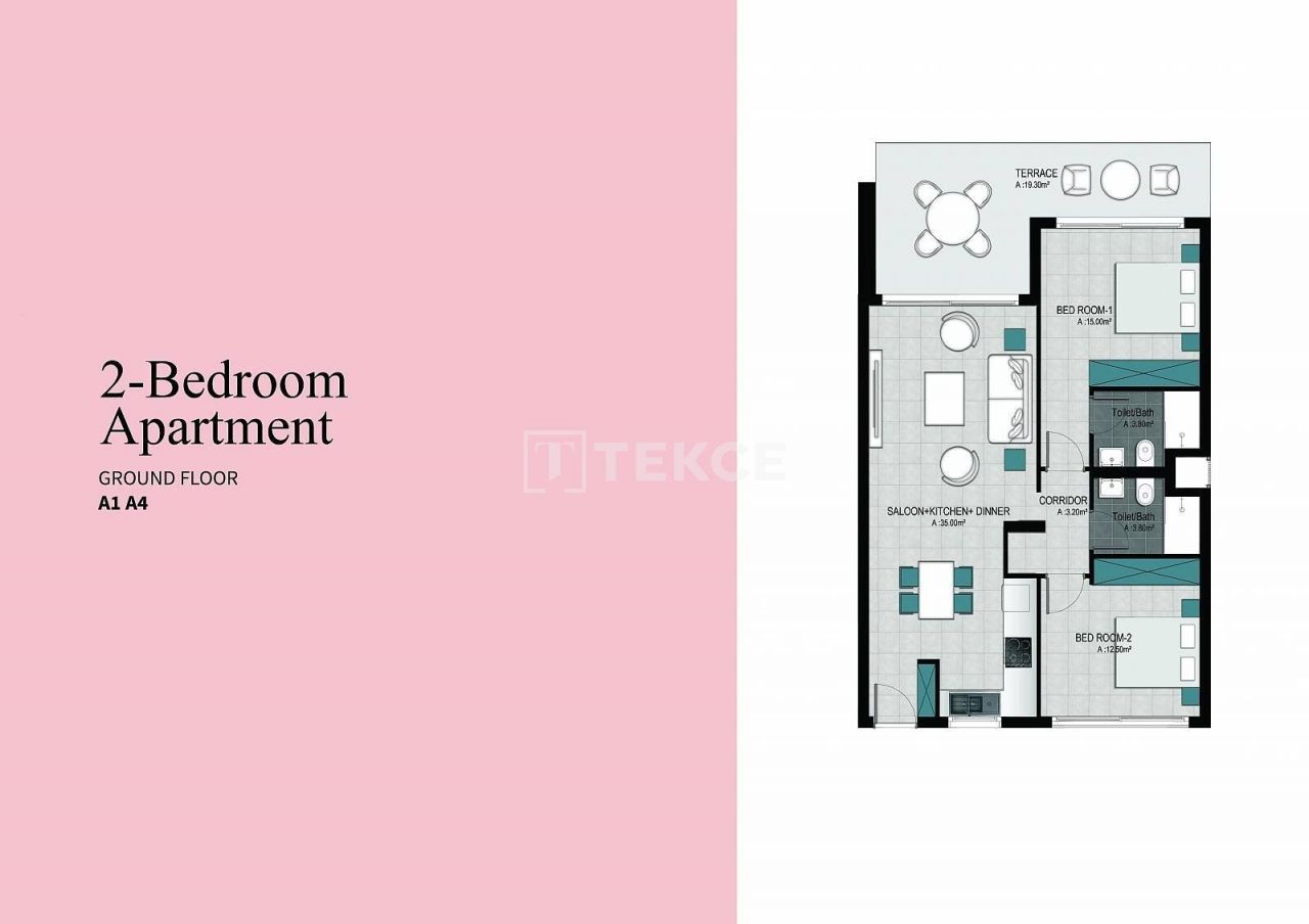 Пентхаус в Кирении, Кипр, 73 м² - фото 11