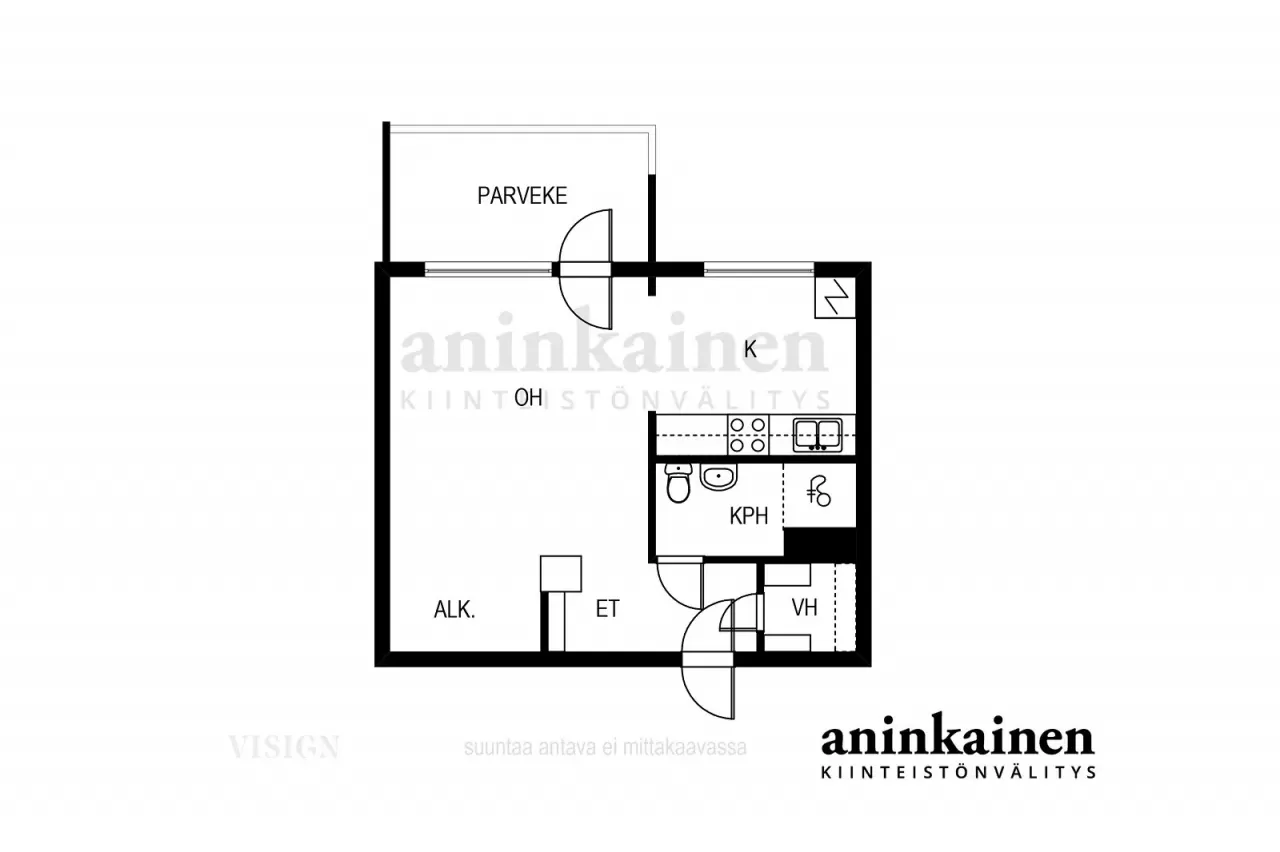 Квартира в Иисалми, Финляндия, 35 м² - фото 2