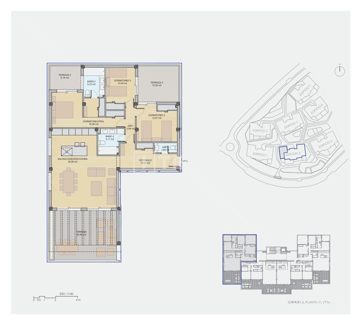 Апартаменты в Касаресе, Испания, 64 м² - фото 14