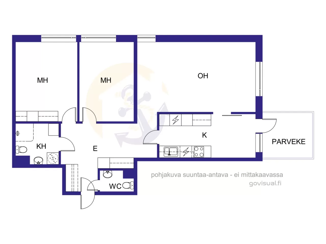Квартира в Варкаусе, Финляндия, 79 м² - фото 2