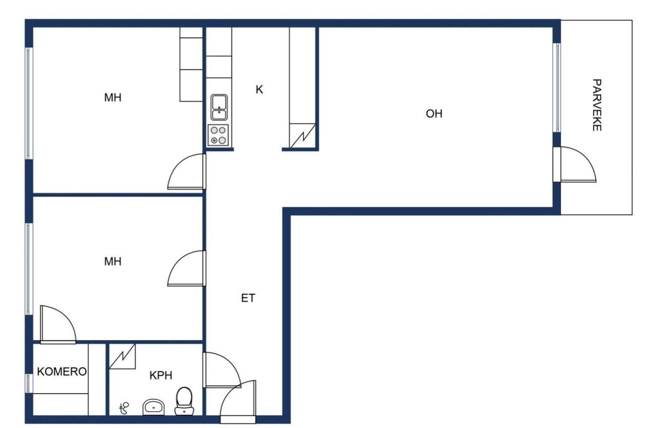 Квартира в Ямся, Финляндия, 62 м² - фото 2