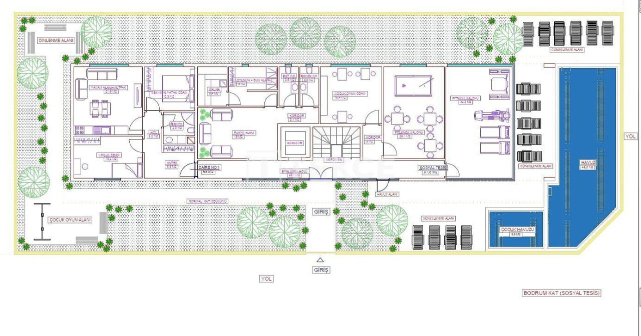 Апартаменты в Алании, Турция, 74 м² - фото 15