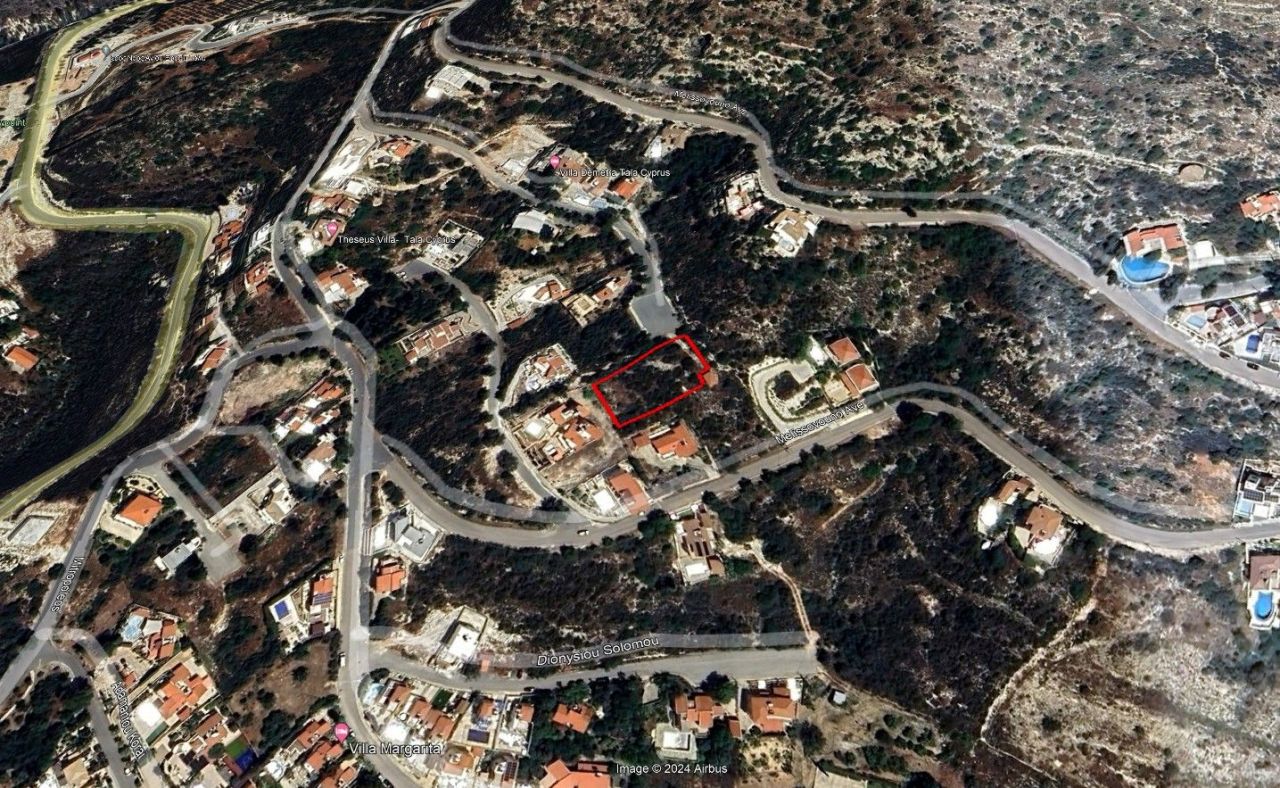 Земля в Пафосе, Кипр, 1 490 м2 - фото 1