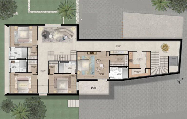 Вилла в Ле-Канне, Франция, 1 228 м² - фото 6