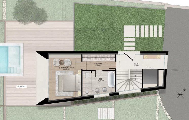 Вилла в Ле-Канне, Франция, 1 228 м² - фото 7