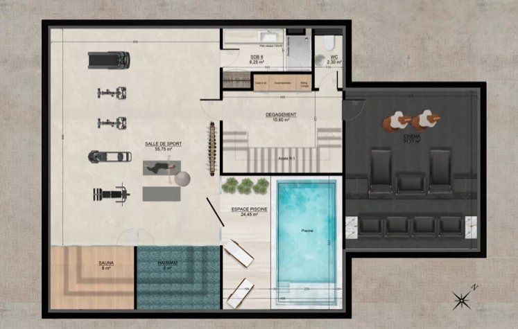 Вилла в Ле-Канне, Франция, 1 228 м² - фото 8