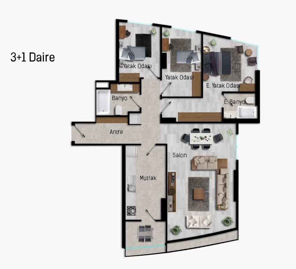 Квартира в Стамбуле, Турция, 92 м² - фото 11