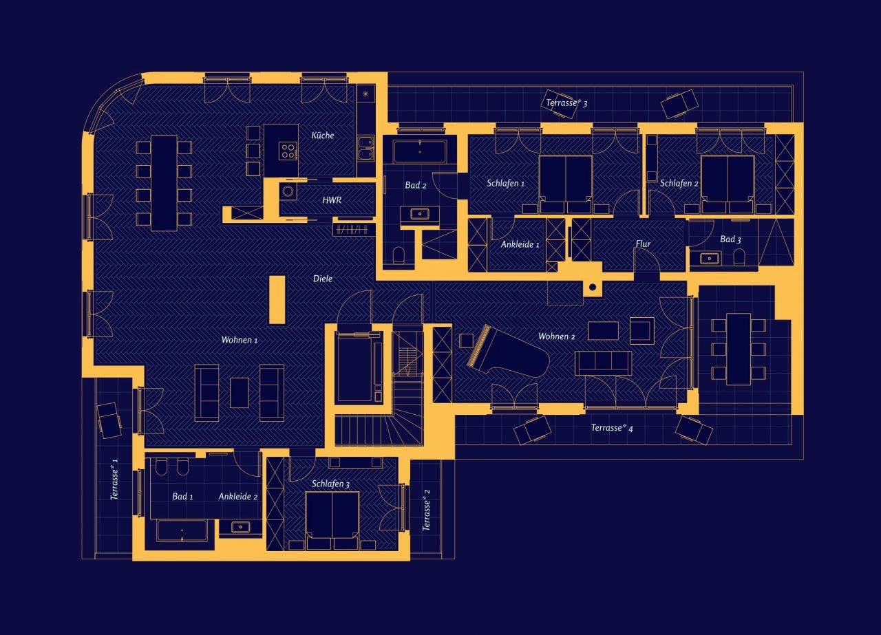 Квартира в Берлине, Германия, 252.33 м² - фото 6