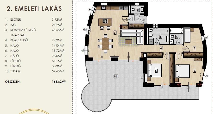 Пентхаус в Будапеште, Венгрия, 130 м² - фото 18
