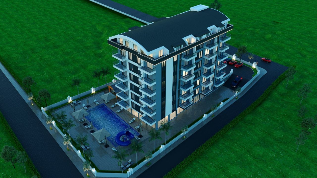 Квартира в Газипаше, Турция, 50 м² - фото 10