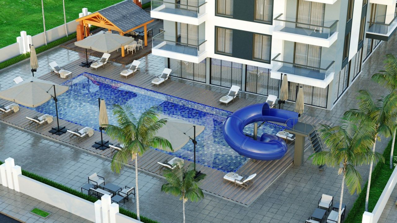 Квартира в Газипаше, Турция, 50 м² - фото 12