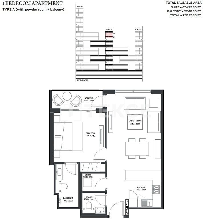 Апартаменты Над Аль-Шеба 1, ОАЭ, 66 м² - фото 10