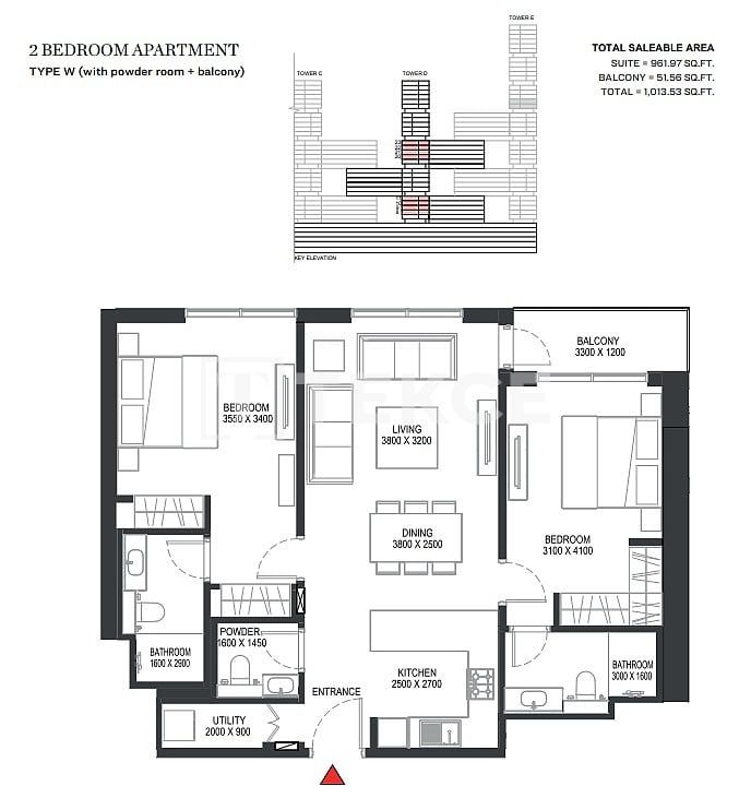 Апартаменты Над Аль-Шеба 1, ОАЭ, 66 м² - фото 11