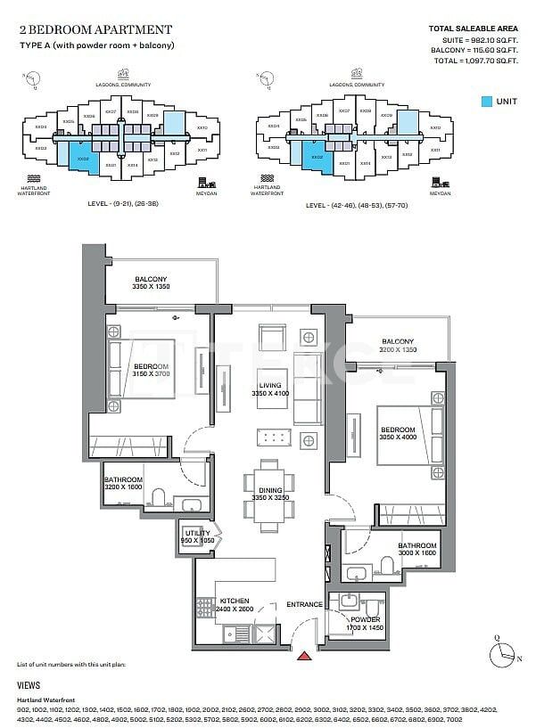 Апартаменты Мейдан, ОАЭ, 84 м² - фото 13