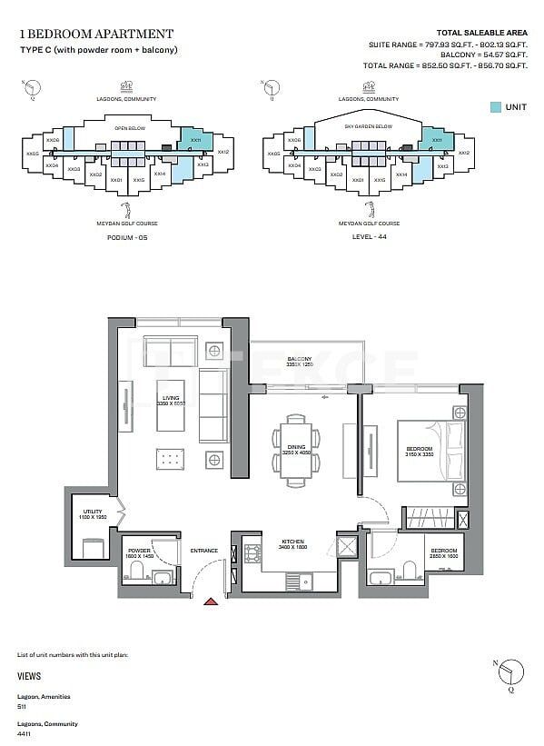 Апартаменты Мейдан, ОАЭ, 65 м² - фото 14