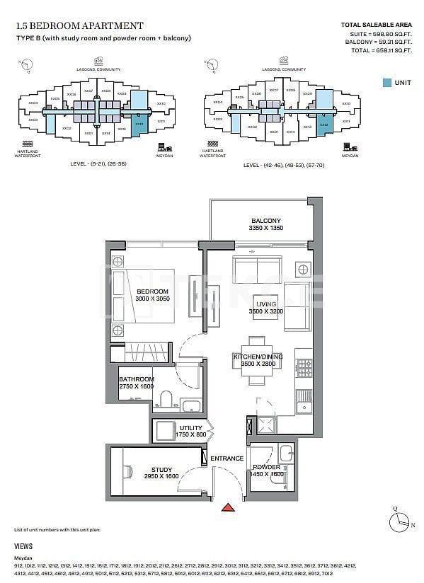 Апартаменты Мейдан, ОАЭ, 84 м² - фото 16