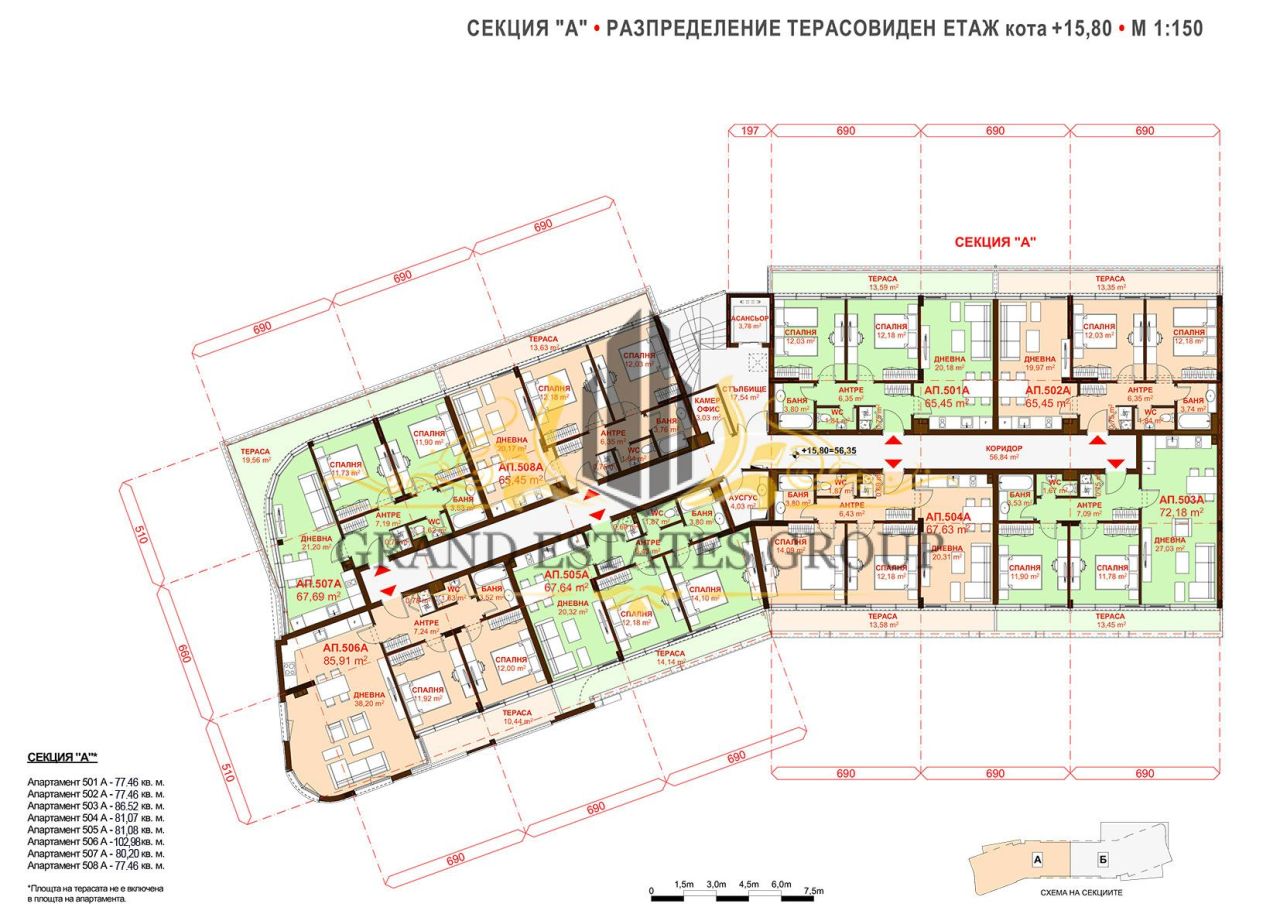 Апартаменты в Бургасе, Болгария, 31.41 м² - фото 11