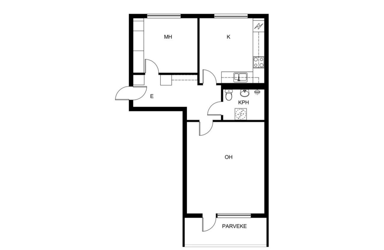 Квартира в Ювяскюля, Финляндия, 58 м² - фото 2
