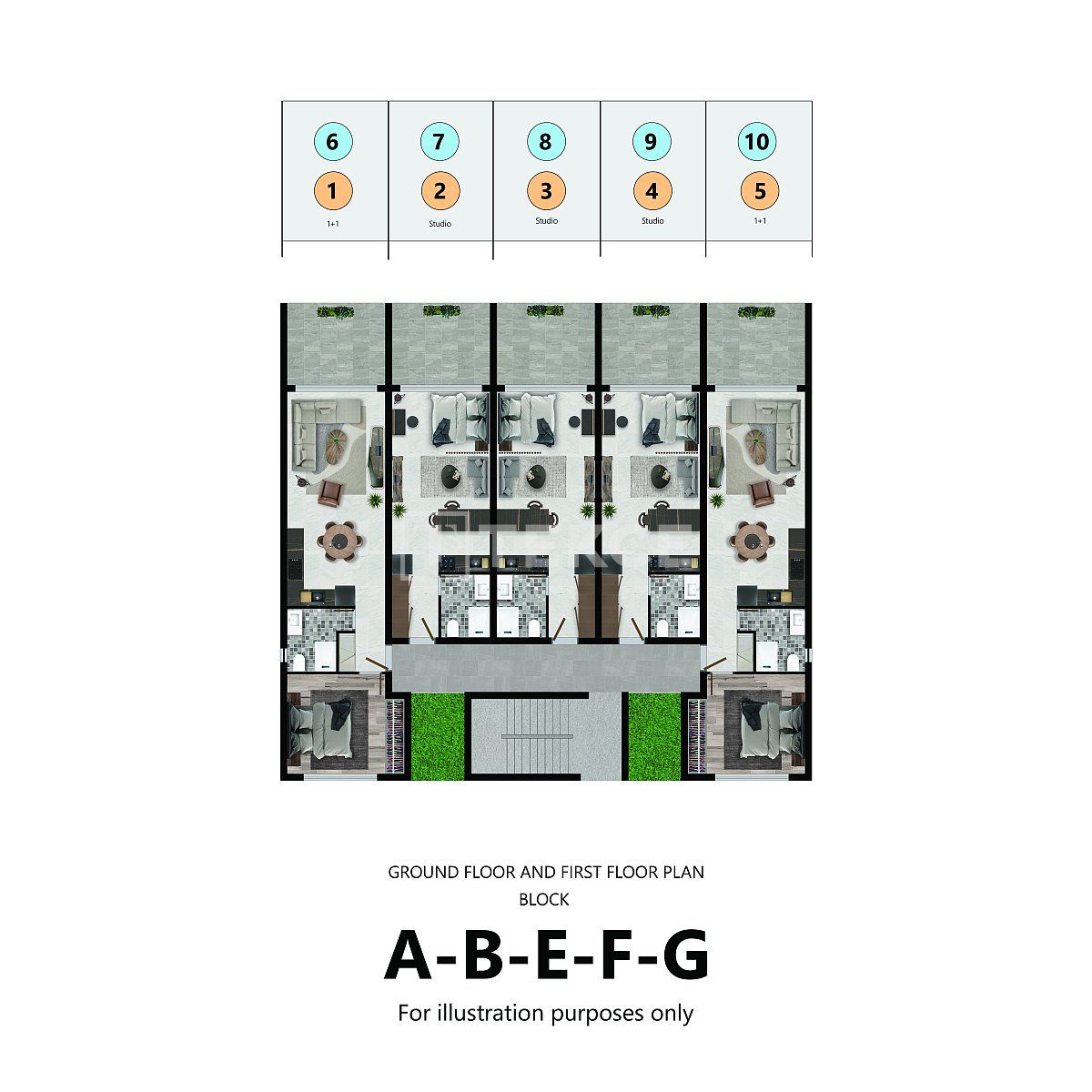 Пентхаус в Газимагусе, Кипр, 43 м² - фото 12