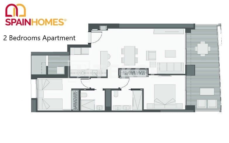 Апартаменты в Бенидорме, Испания, 135 м² - фото 17