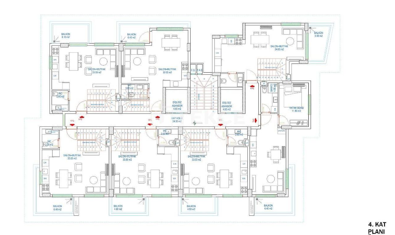 Пентхаус в Алании, Турция, 135 м² - фото 14