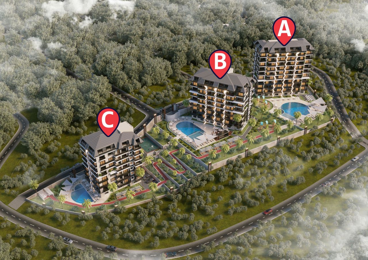 Квартира в Алании, Турция, 50 м² - фото 1