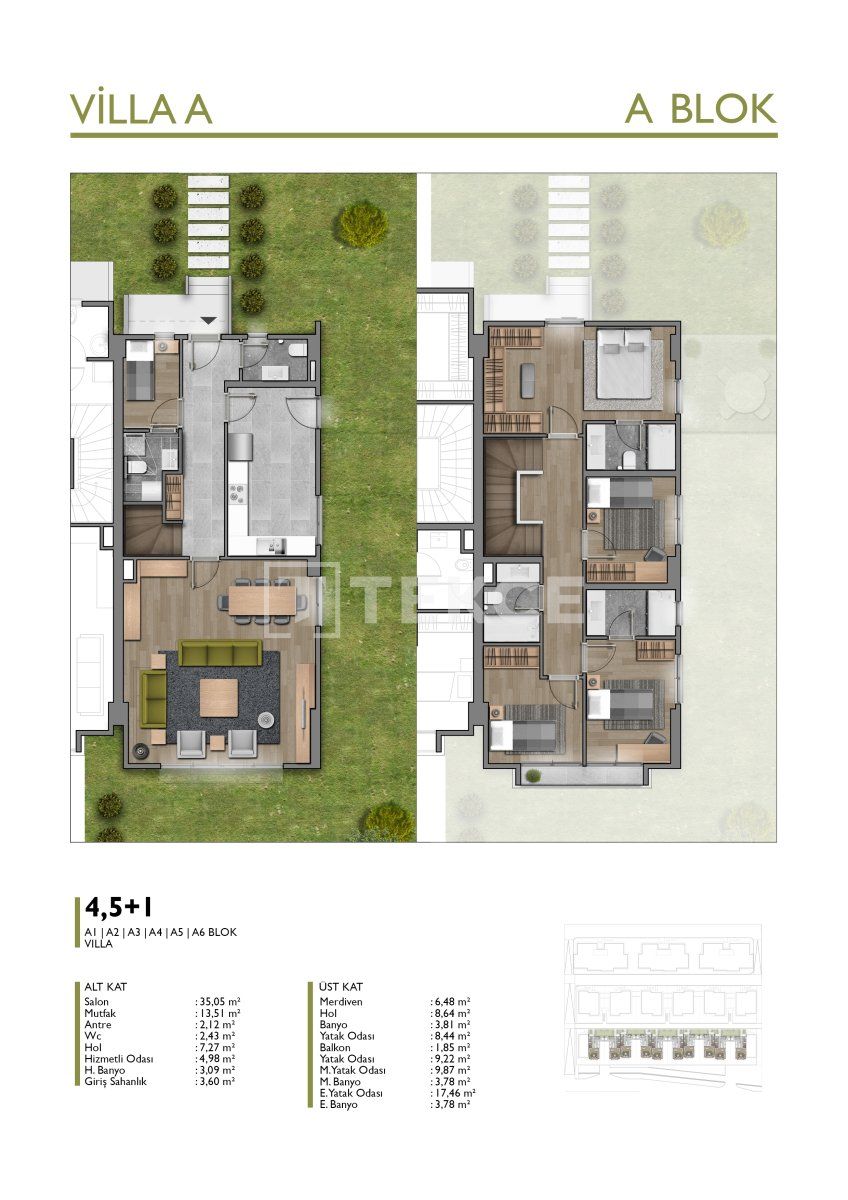 Вилла в Башакшехире, Турция, 216 м² - фото 8