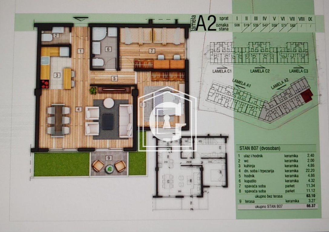 Апартаменты в Будве, Черногория, 72 м² - фото 6