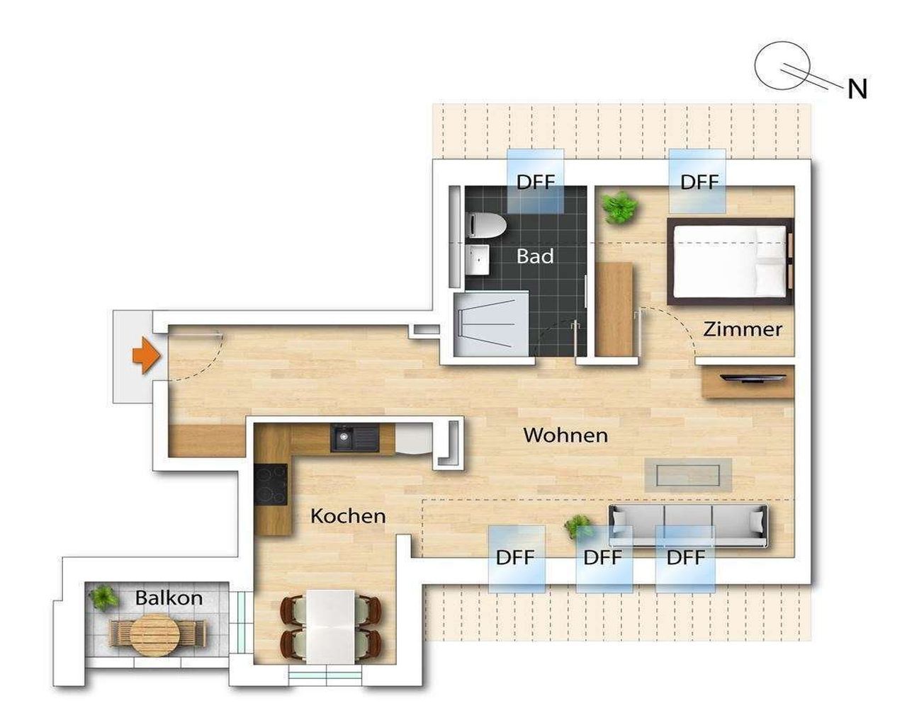 Пентхаус в Берлине, Германия, 150 м² - фото 4