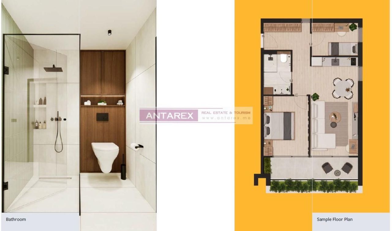 Апартаменты в Кумборе, Черногория, 58.8 м² - фото 11