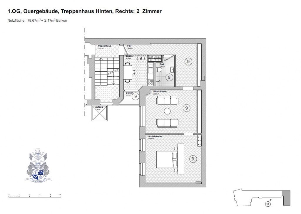 Квартира в Берлине, Германия, 78 м² - фото 9
