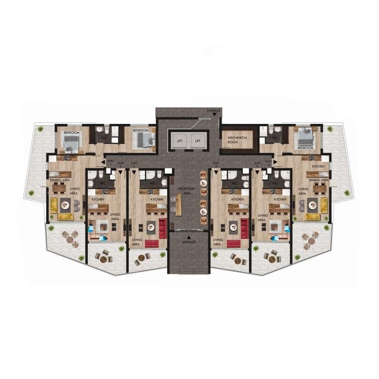 Квартира в Искеле, Кипр, 47 м² - фото 17