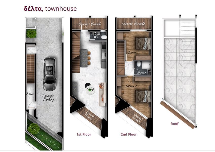 Таунхаус в Пафосе, Кипр, 100 м² - фото 11