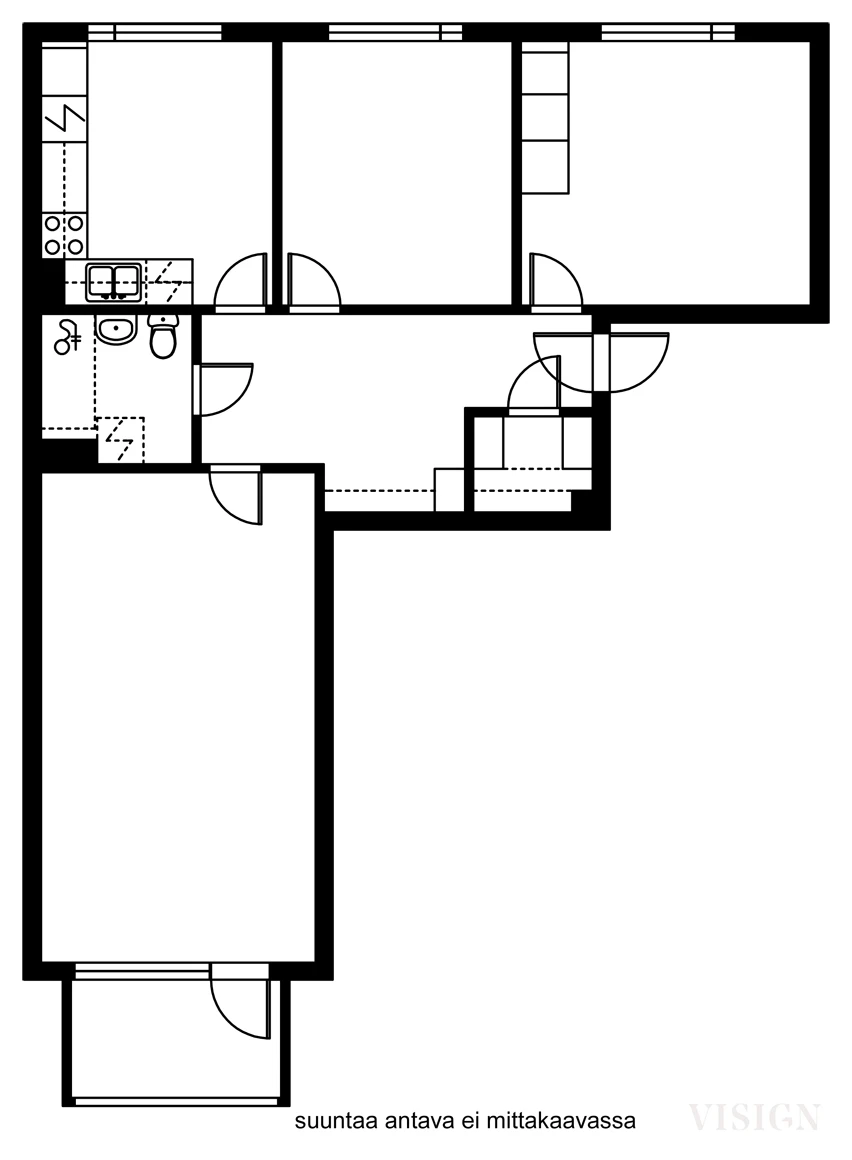 Квартира в Пори, Финляндия, 73 м² - фото 2