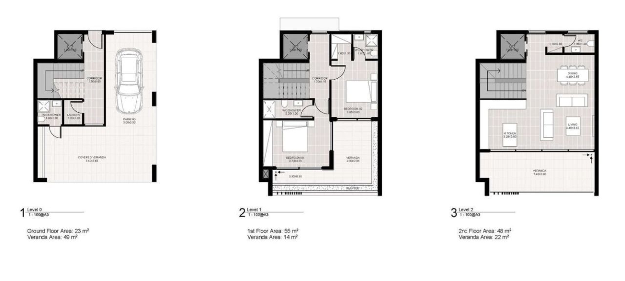 Таунхаус в Хлораке, Кипр, 180 м² - фото 15