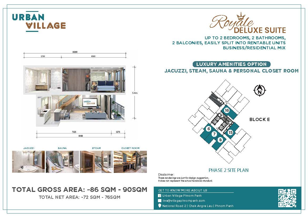 Апартаменты в Пномпене, Камбоджа, 49 м² - фото 2