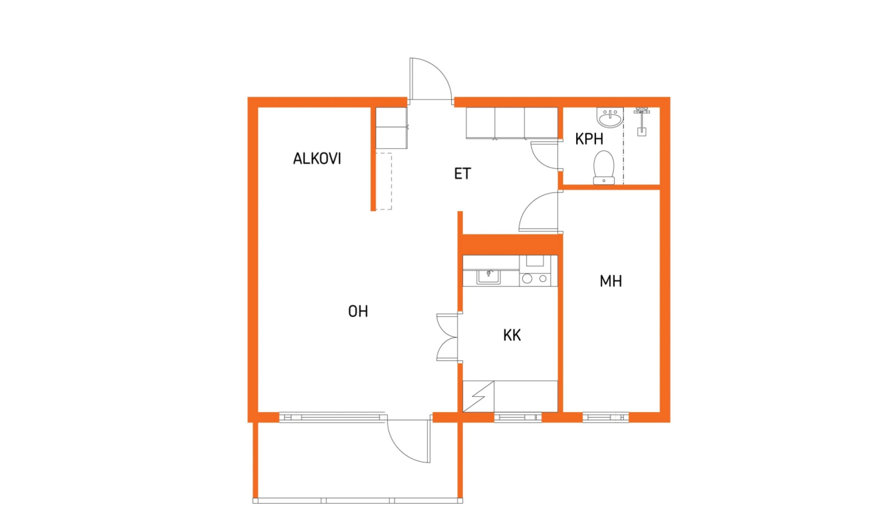 Квартира в Юва, Финляндия, 45 м² - фото 2