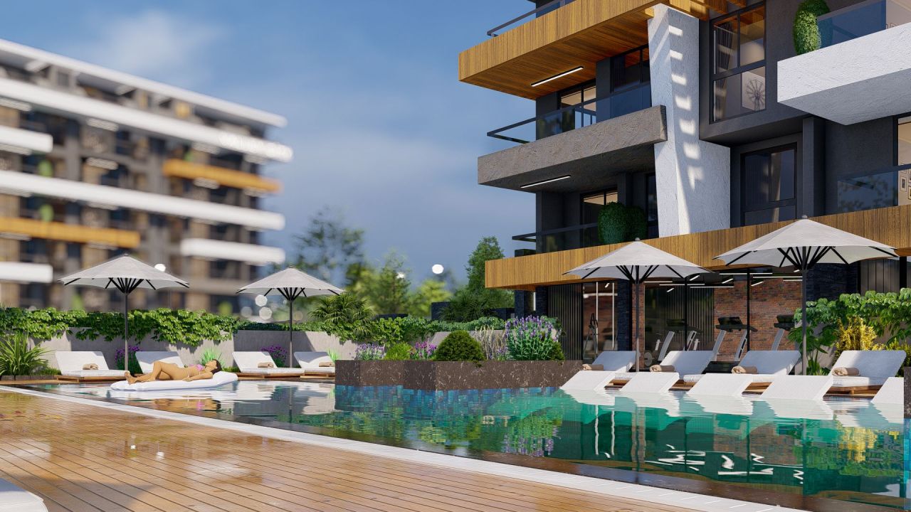 Квартира в Газипаше, Турция, 45 м² - фото 6