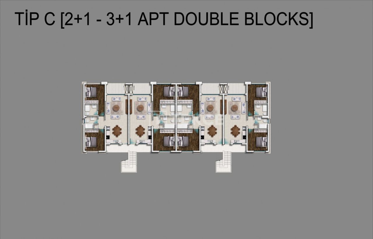 Апартаменты в Газимагусе, Кипр, 100 м² - фото 15