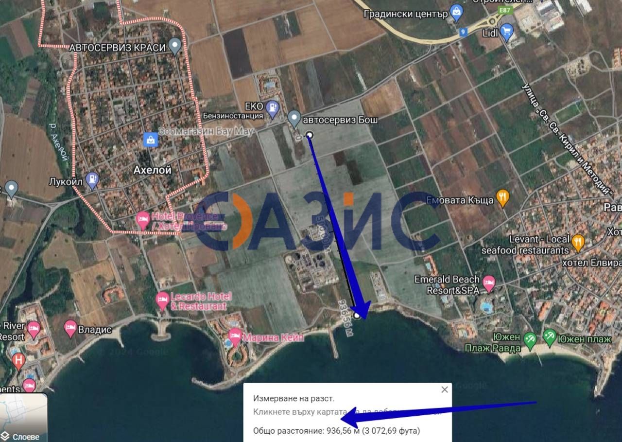 Коммерческая недвижимость в Ахелое, Болгария, 7 653 м² - фото 3