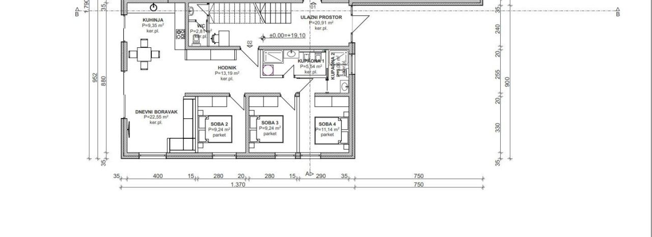 Квартира Istria, Banjole, Хорватия, 83.31 м² - фото 1