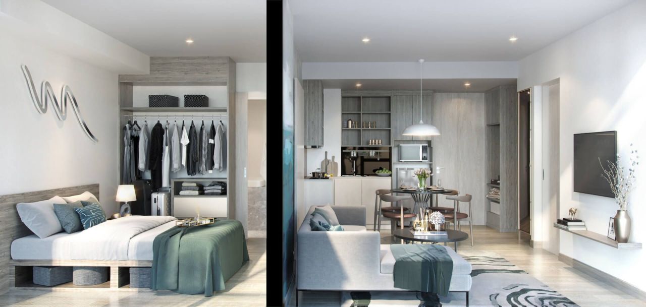 Апартаменты на пляже Банг Тао, Таиланд, 29 м² - фото 11