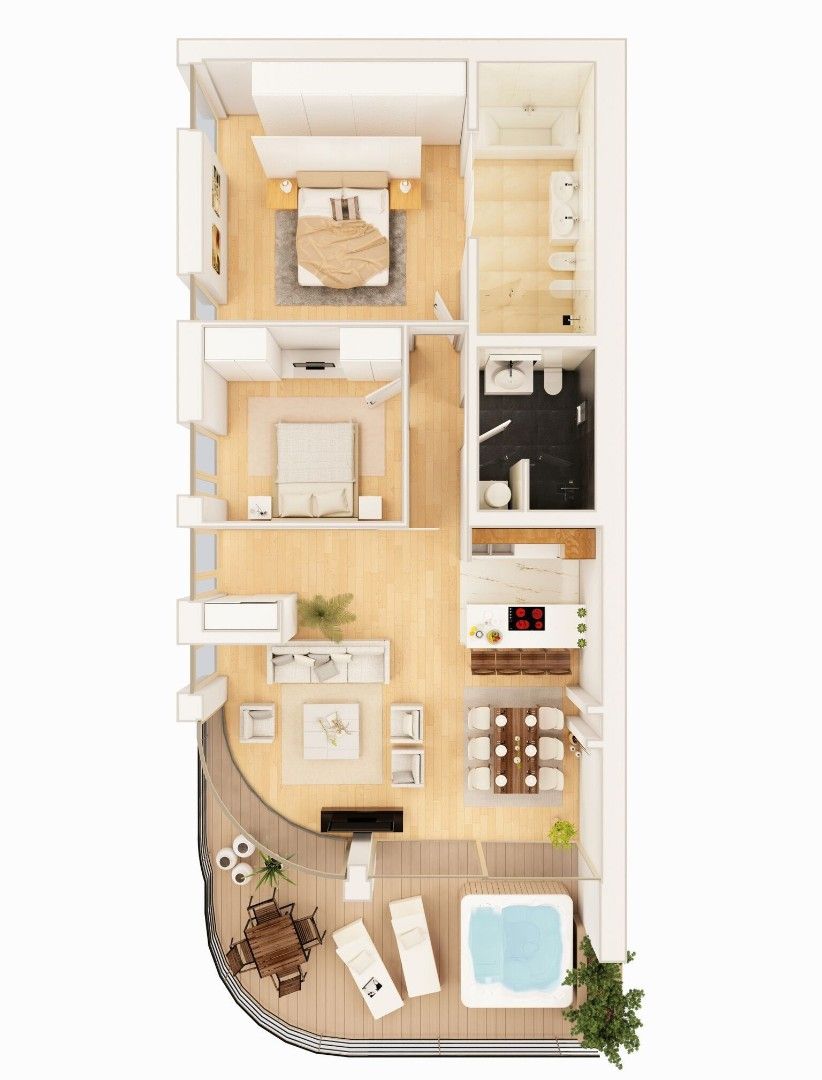 Квартира в Будве, Черногория, 149 м² - фото 11