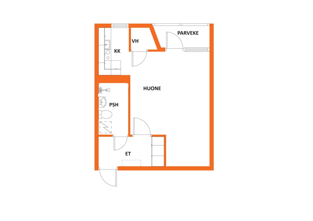Квартира в Риихимяки, Финляндия, 31 м² - фото 2