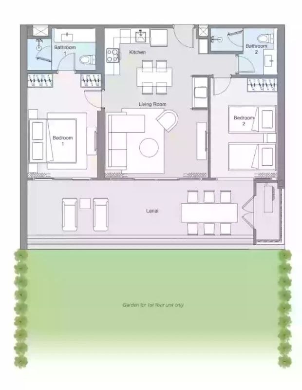 Квартира на Пхукете, Таиланд, 99 м² - фото 6
