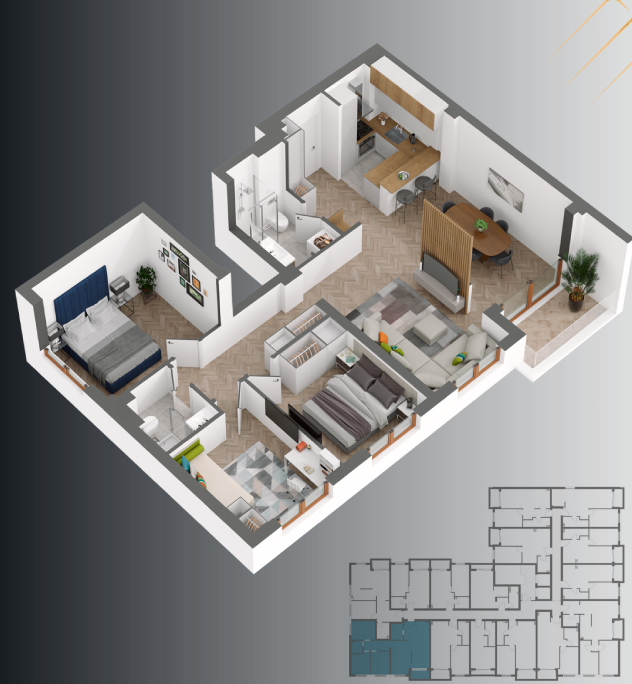 Квартира в Будве, Черногория, 52 м² - фото 7